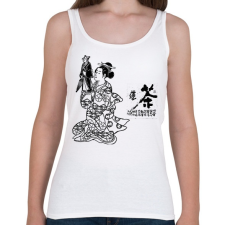 PRINTFASHION A bábjátékos - Női atléta - Fehér női trikó