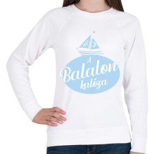 PRINTFASHION A Balaton kalóza - Női pulóver - Fehér női pulóver, kardigán
