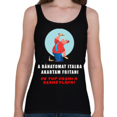 PRINTFASHION a bánatomat italba akartam fojtani - Női atléta - Fekete