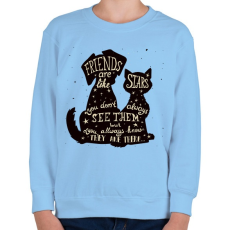 PRINTFASHION A barátok.. - Gyerek pulóver - Világoskék