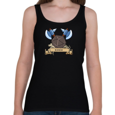 PRINTFASHION A barbár - Női atléta - Fekete