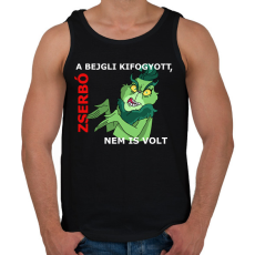 PRINTFASHION A bejgli kifogyott, zserbó nem is volt - Férfi atléta - Fekete