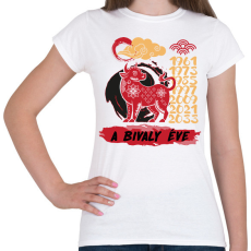 PRINTFASHION A bivaly éve - Női póló - Fehér