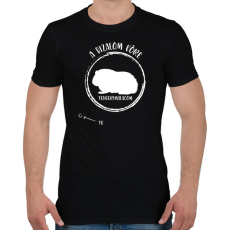 PRINTFASHION A bizalom köre - A tengerimalacom (fehér) - Férfi póló - Fekete