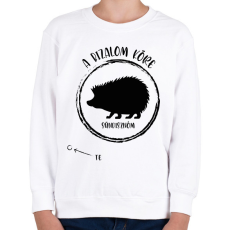 PRINTFASHION A bizalom köre - Sündisznóm (fekete) - Gyerek pulóver - Fehér