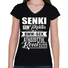 PRINTFASHION A BMW-sek tökéletesek! - Női V-nyakú póló - Fekete női póló