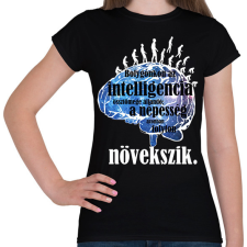 PRINTFASHION a bolygó és az intelligencia - Női póló - Fekete női póló