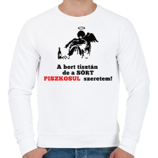 PRINTFASHION a bort tisztán - Férfi pulóver - Fehér férfi pulóver, kardigán