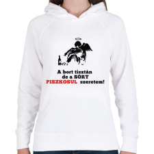 PRINTFASHION a bort tisztán - Női kapucnis pulóver - Fehér női pulóver, kardigán