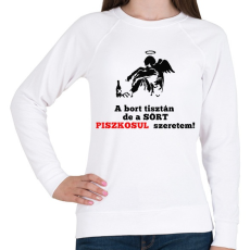 PRINTFASHION a bort tisztán - Női pulóver - Fehér