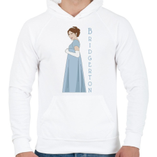 PRINTFASHION A Bridgerton család - Daphne - Férfi kapucnis pulóver - Fehér női pulóver, kardigán