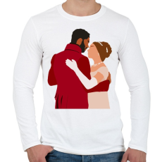 PRINTFASHION A Bridgerton család - Férfi hosszú ujjú póló - Fehér