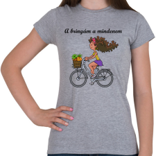 PRINTFASHION A bringám - Női póló - Sport szürke női póló