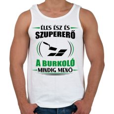 PRINTFASHION A burkoló mindig menő - Férfi atléta - Fehér