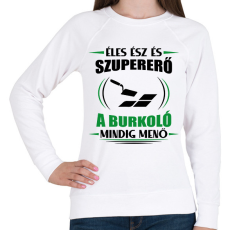PRINTFASHION A burkoló mindig menő - Női pulóver - Fehér