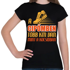 PRINTFASHION A cipőmben - Női póló - Fekete női póló