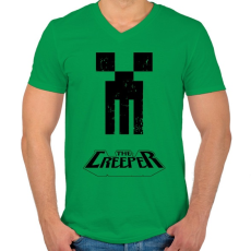 PRINTFASHION A creeper - Férfi V-nyakú póló - Zöld