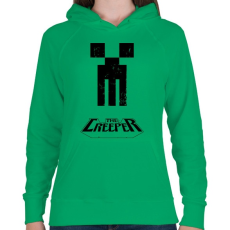 PRINTFASHION A creeper - Női kapucnis pulóver - Zöld