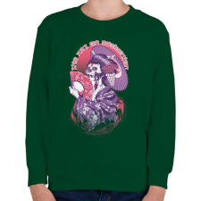 PRINTFASHION A csábítás művészete - Gyerek pulóver - Sötétzöld gyerek pulóver, kardigán