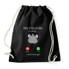 PRINTFASHION A csincsillám hív - Sportzsák, Tornazsák - Fekete
