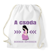 PRINTFASHION A csoda bennem növekszik - Sportzsák, Tornazsák - Fehér tornazsák