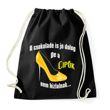PRINTFASHION a csokoládé is... - Sportzsák, Tornazsák - Fekete tornazsák