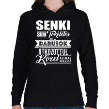 PRINTFASHION A darusok tökéletesek - Női kapucnis pulóver - Fekete női pulóver, kardigán