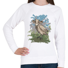 PRINTFASHION A dolmányos borjú - Női pulóver - Fehér női pulóver, kardigán