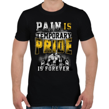 PRINTFASHION A fájdalom átmeneti, de a büszkeség örök - Férfi póló - Fekete férfi póló