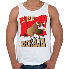 PRINTFASHION A falu bikája - Férfi atléta - Fehér atléta, trikó