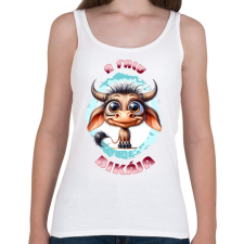 PRINTFASHION A falu bikája - Női atléta - Fehér női trikó