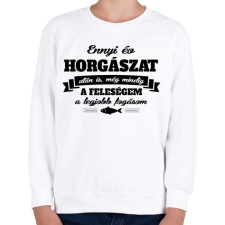 PRINTFASHION A feleségem a legjobb fogásom - Gyerek pulóver - Fehér gyerek pulóver, kardigán