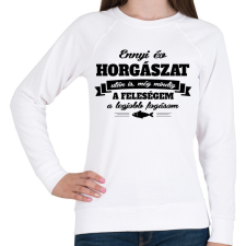 PRINTFASHION A feleségem a legjobb fogásom - Női pulóver - Fehér női pulóver, kardigán