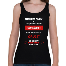 PRINTFASHION A FÉRJEM - Női atléta - Fekete