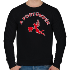 PRINTFASHION A fogtündér - Férfi pulóver - Fekete férfi pulóver, kardigán