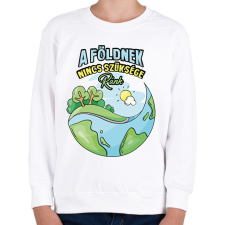 PRINTFASHION A földnek nincs szüksége ránk - Gyerek pulóver - Fehér gyerek pulóver, kardigán