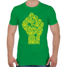 PRINTFASHION A forradalom keze - Férfi póló - Zöld férfi póló