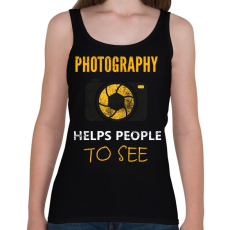 PRINTFASHION A FOTOZÁS - Női atléta - Fekete
