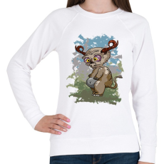 PRINTFASHION A fülszarvú - Női pulóver - Fehér