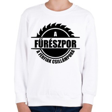 PRINTFASHION A fűrészpor - Gyerek pulóver - Fehér gyerek pulóver, kardigán