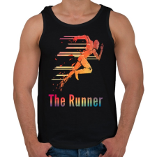PRINTFASHION A futó - Férfi atléta - Fekete atléta, trikó