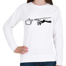 PRINTFASHION A gépek teremtése - Női pulóver - Fehér