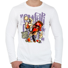 PRINTFASHION A graffiti nem bűncslekmény - Férfi hosszú ujjú póló - Fehér