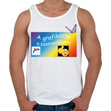 PRINTFASHION A grafikázás - Férfi atléta - Fehér