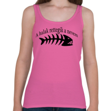 PRINTFASHION A halak rettegik a nevem - Női atléta - Rózsaszín női trikó