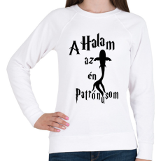 PRINTFASHION A Halam az én Patrónusom - Női pulóver - Fehér