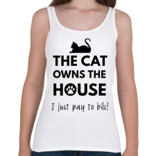 PRINTFASHION A ház a macskáé2 - Női atléta - Fehér női trikó