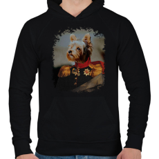 PRINTFASHION A ház ura #2 - Férfi kapucnis pulóver - Fekete