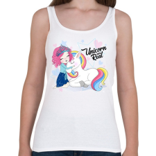 PRINTFASHION A hercegnő és az egyszarvú - Női atléta - Fehér női trikó