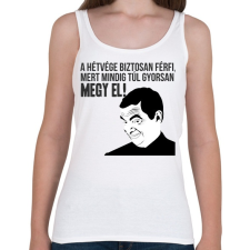PRINTFASHION a hétvége biztosan férfi - Női atléta - Fehér női trikó